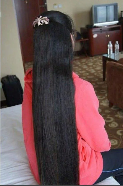 JS Junoon Full Length Hair Extensions for Women – Premium Clip-On Synthetic & Human Blend - JSJunoon.com