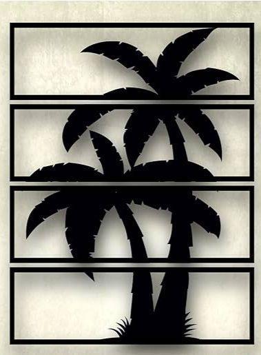 Modern Tree Wall Art – 3D Abstract Frame, Chipboard & Laminated Sheet, 16x24 Inch