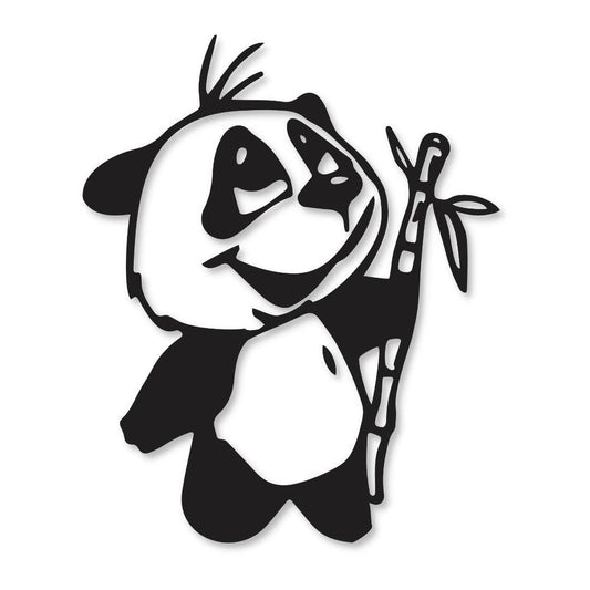 : Innocent Panda Wall Art Decor – Laminated Sheet Frame, 12x12 Inch