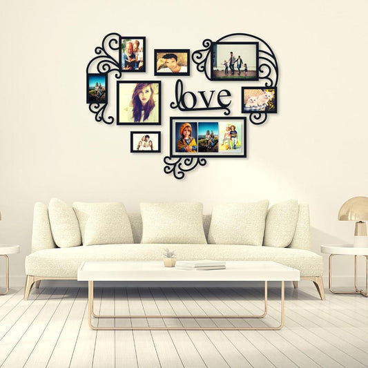 8 Frame Love Wall Art Decor – Laminated Sheet, 24x18 Inch, 3mm Thick