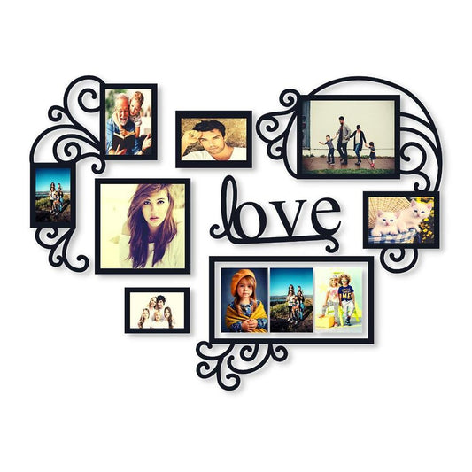 8 Frame Love Wall Art Decor – Laminated Sheet, 24x18 Inch, 3mm Thick