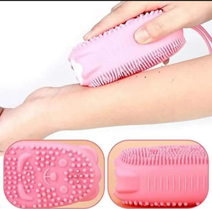 Long-lasting Odor Protection Silicone Bath Body Brush | Super Soft Exfoliating Shower Scrubber for Sensitive Skin - JSJunoon.com
