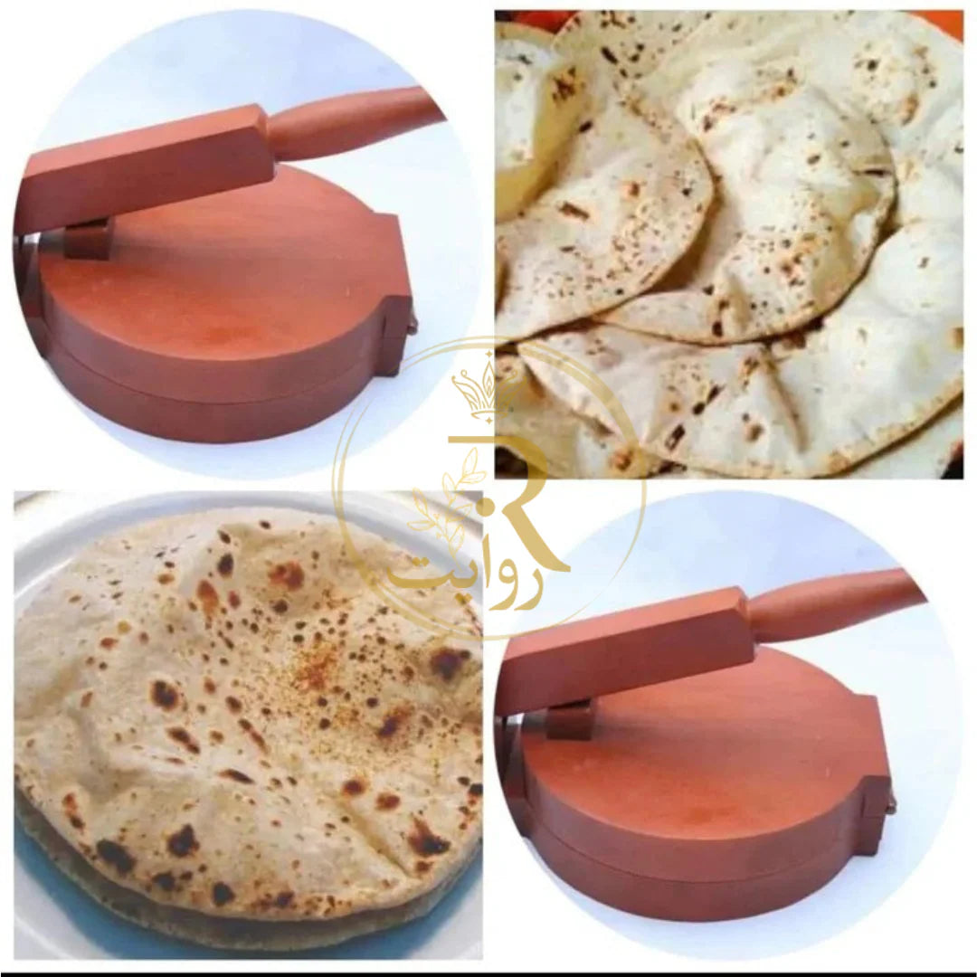 JS Junoon High Quality Wooden Roti Maker – Manual Press | Handcrafted Kitchen Tool