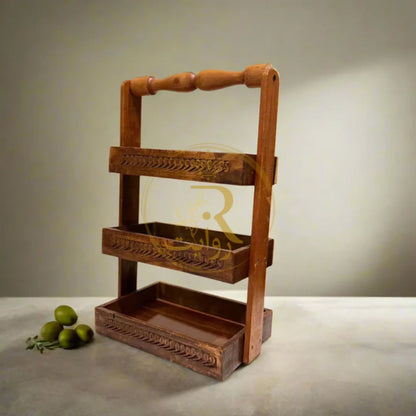 JS Junoon Handmade Wooden Spoon Rack for Kitchen – Rustic & Durable Organizer - JSJunoon.com