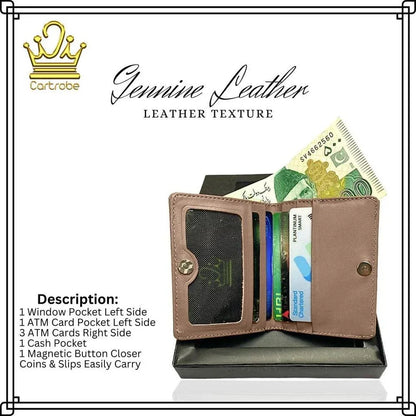JS JUNOON Men's Smart ATM Card Holder & Cash Wallet – Leather, Slim & Organized, 1 Pc - JSJunoon.com