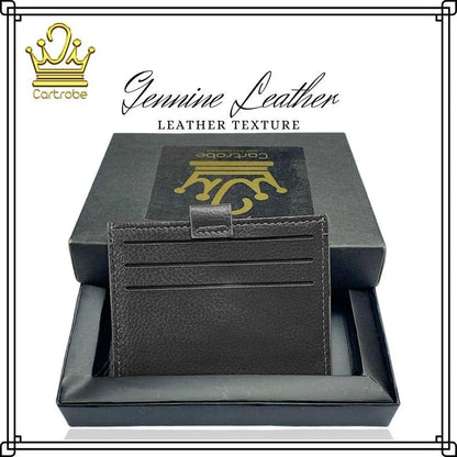 JS JUNOON Men's Smart Leather Wallet – 6 ATM Card Slots, Cash Pocket & Button Flap Protector, Stylish & Functional, 1 Pc - JSJunoon.com