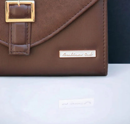 JS Junoon Women’s PU Leather Plain Hand Bag – Brown, Top Handle Stylish Handbag - JSJunoon.com