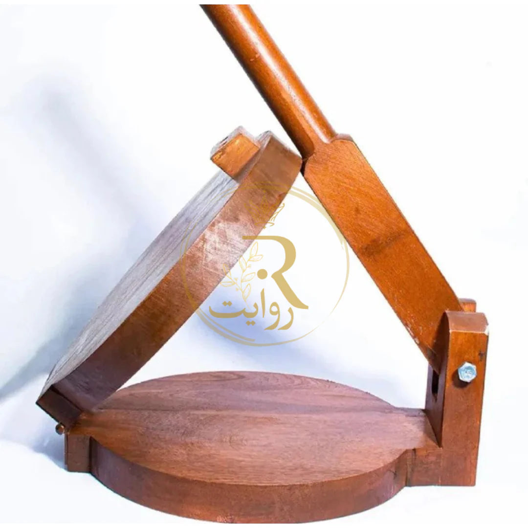JS Junoon High Quality Wooden Roti Maker – Manual Press | Handcrafted Kitchen Tool