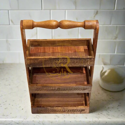JS Junoon Handmade Wooden Spoon Rack for Kitchen – Rustic & Durable Organizer - JSJunoon.com