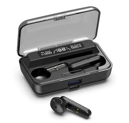 M11 Wireless Gaming Earbuds with Digital Display – Low Latency Bluetooth Headset (Black) - JSJunoon.com