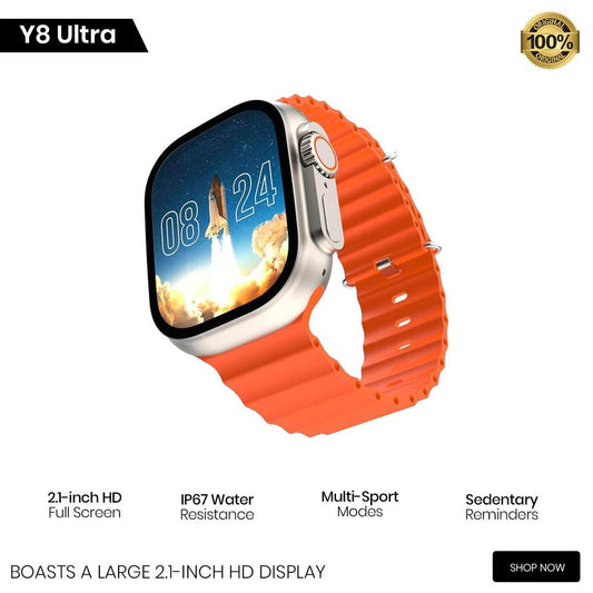 Smart Watch with 2.0" HD Screen, Wireless Charging & Fitness Tracking