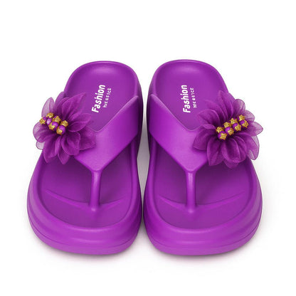 JS Junoon Women’s Casual EVA Sandals – Purple, Lightweight, Comfortable Everyday Footwear - JSJunoon.com