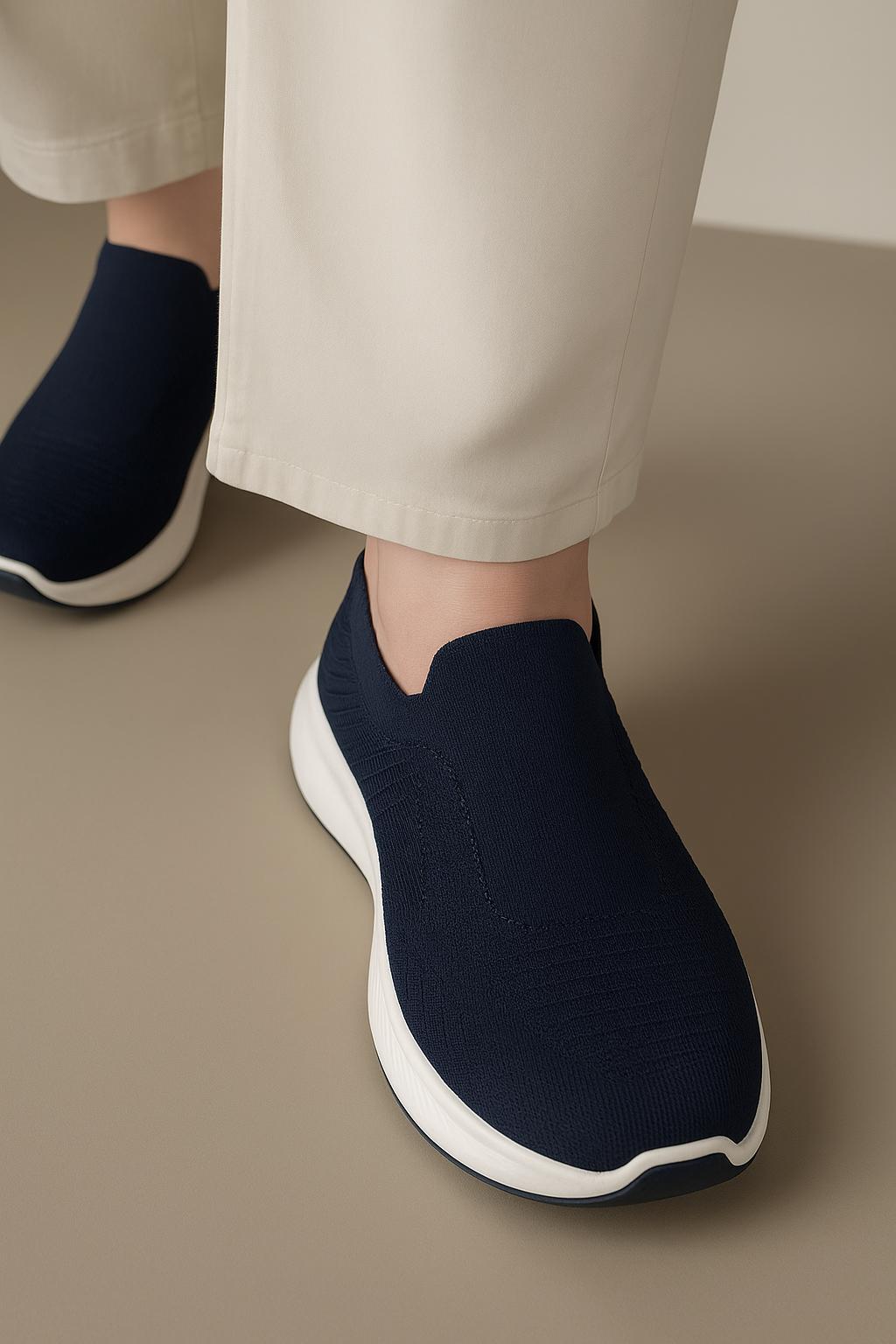 JS Junoon Men’s Walking Skechers – Blue PVC Shoes