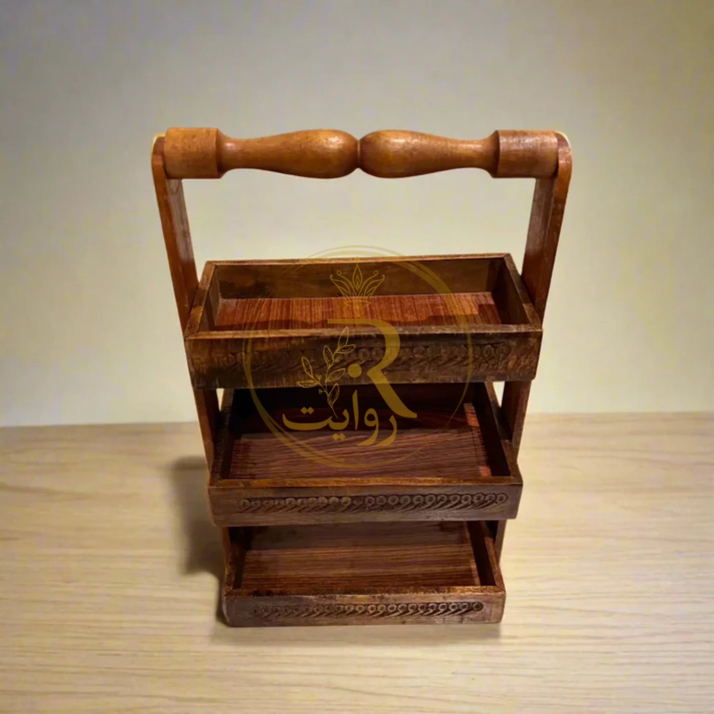 JS Junoon Handmade Wooden Spoon Rack for Kitchen – Rustic & Durable Organizer