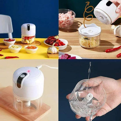 Multifunctional Electric Food Chopper – USB Rechargeable Vegetable Cutter & Slicer - JSJunoon.com