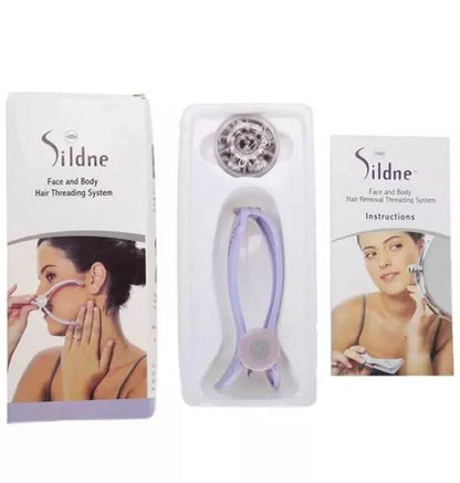 Face Hair Threading System – Cotton Thread Facial Epilator for Side Face & Neck Hair Removal, Easy-to-Use Hair Removal Tool (Purple) - JSJunoon.com