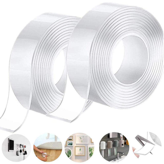 5 Pcs Glossy Nano Tape – Strong Double-Sided Adhesive for Craft, Décor & DIY Projects