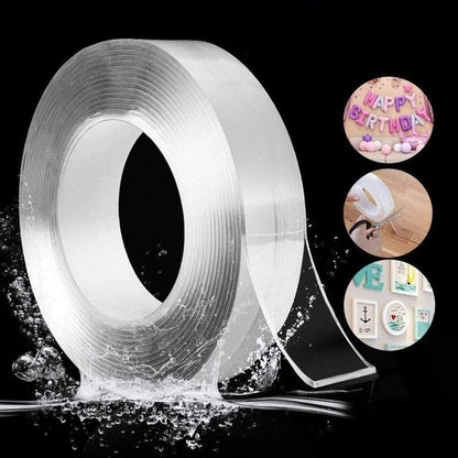5 Pcs Glossy Nano Tape – Strong Double-Sided Adhesive for Craft, Décor & DIY Projects - JSJunoon.com