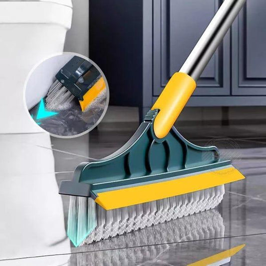 2 in 1 Dust Cleaning Scrubber and Wiper Brush – Durable Plastic & Stainless Steel Cleaning Tool