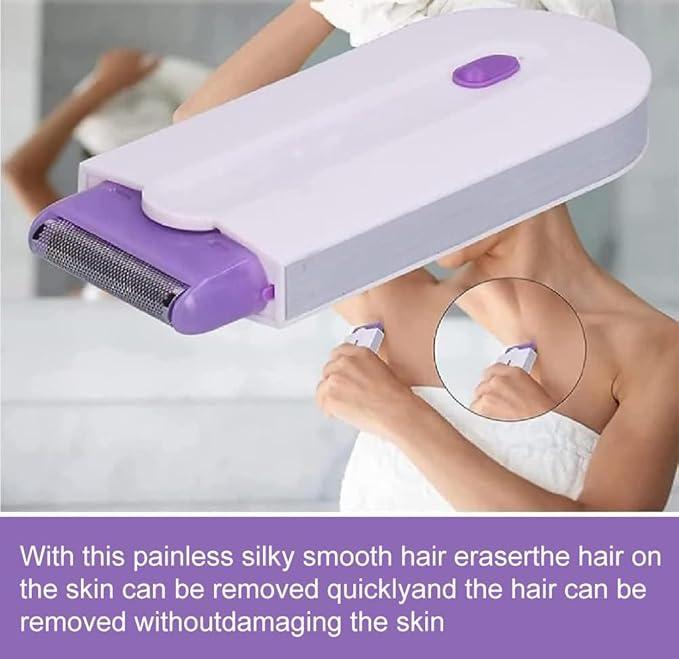 Rechargeable Women’s Hair Shaver Pack of 2 – Cordless Wet & Dry Shaver with Pop-Up Trimmer