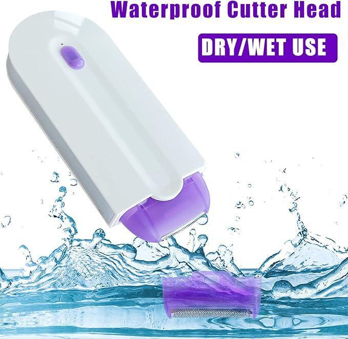 Rechargeable Women’s Hair Shaver Pack of 2 – Cordless Wet & Dry Shaver with Pop-Up Trimmer