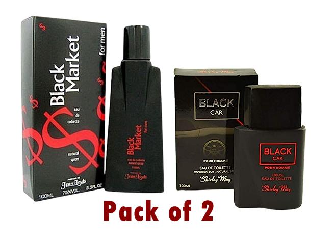 Men's Long Lasting Perfume – Pack of 2, 100ml Each (Blak Caar & Blak Mmarkit)