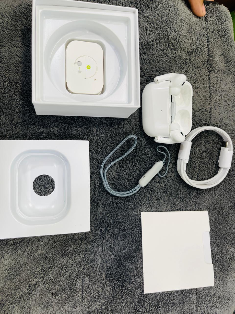 AirPods Pro 2 with Buzzer | Bluetooth 5.2 Noise-Cancelling Earbuds | Long Battery Life – White