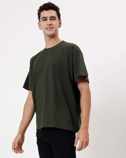 Men’s Jersey Plain T-Shirt – 1-Piece Soft Cotton Round Neck Tee for Casual & Everyday Wear - JSJunoon.com