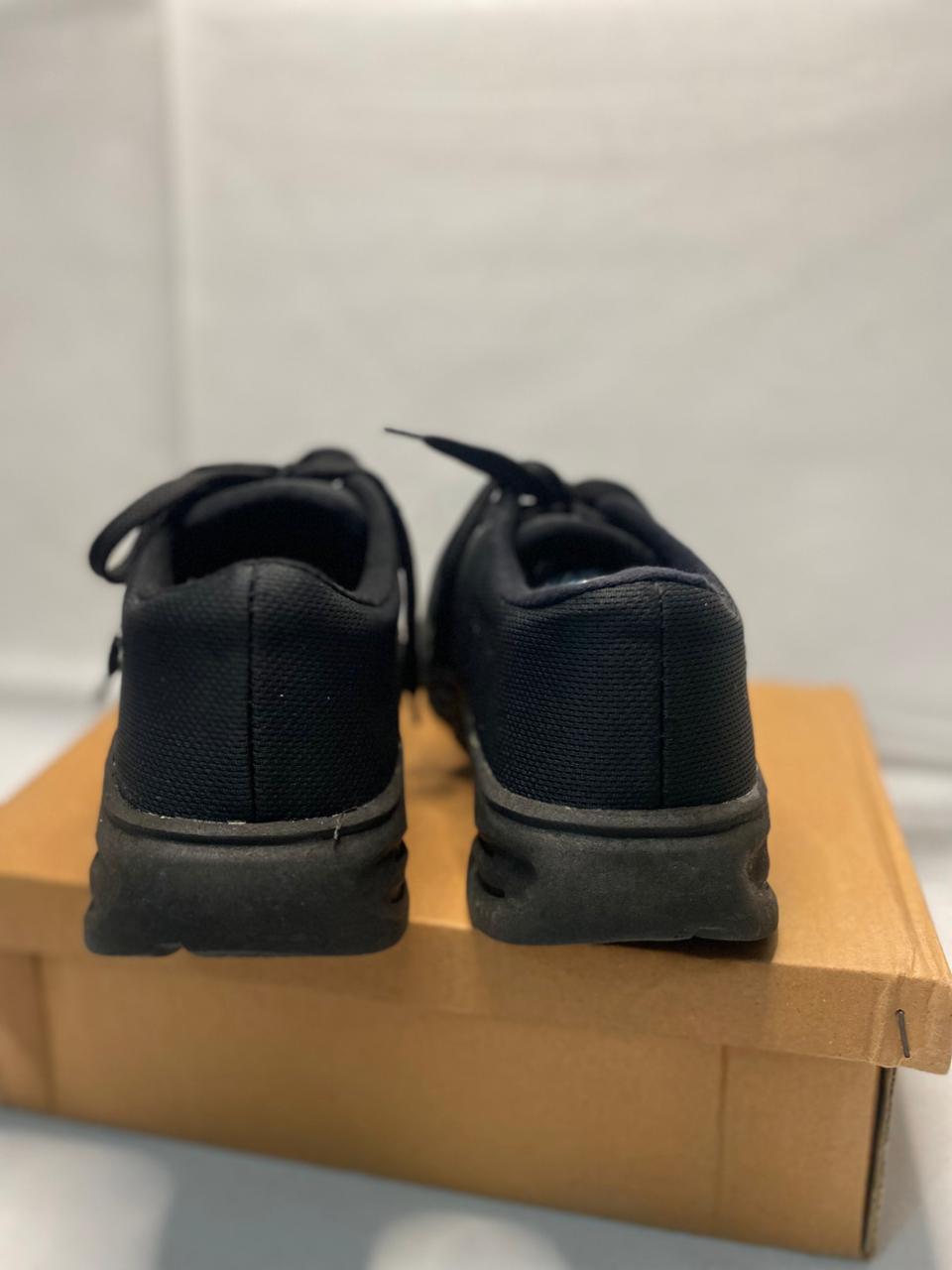 JS Junoon Men's Fabric Walking & Sports Shoes – Casual & Running NK-Black