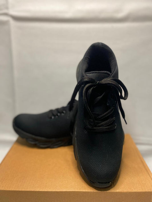 JS Junoon Men's Fabric Walking & Sports Shoes – Casual & Running NK-Black