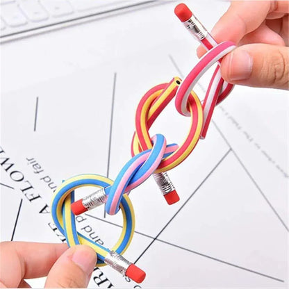 10 Pcs High-Quality Rubber Pencils – Flexible, Bendy, Colorful Pencils for Drawing, Writing & Gifts - JSJunoon.com