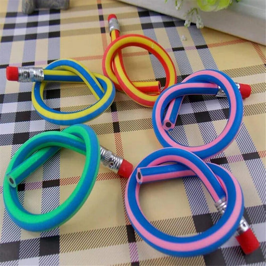 10 Pcs High-Quality Rubber Pencils – Flexible, Bendy, Colorful Pencils for Drawing, Writing & Gifts
