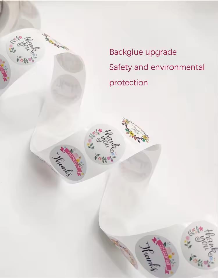 Thank You Stickers Labels Stamps – 1 Pc Cartoon Sticker for Parties, Kids’ Rooms & Creative Projects