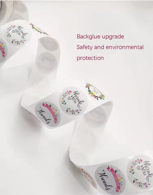 Thank You Stickers Labels Stamps – 1 Pc Cartoon Sticker for Parties, Kids’ Rooms & Creative Projects