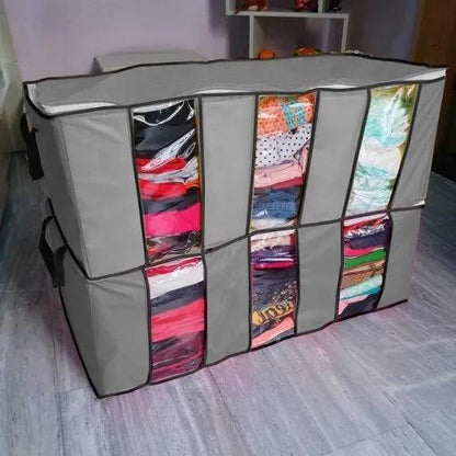 3-Compartment Cloth Storage Organizer – Non-Woven Dustproof Bag - JSJunoon.com