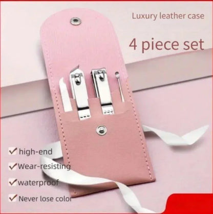 Nail Shaper & Nail Cutter Set – 4 Pcs Professional Manicure & Ear Cleaning Tools | Stainless Steel - JSJunoon.com
