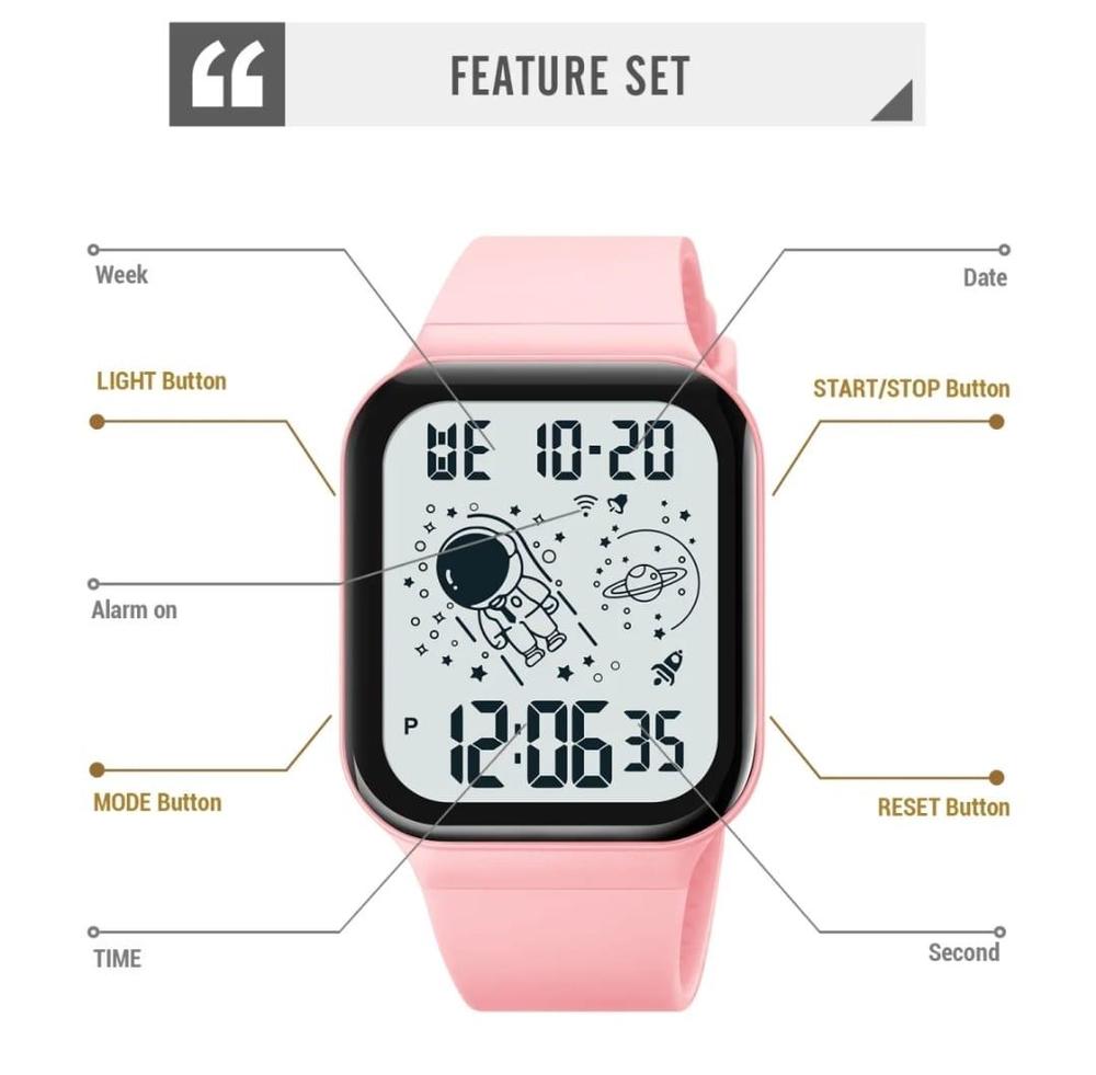 Sports LED Smart Watch – Water Resistant Fitness Watch with Calenda