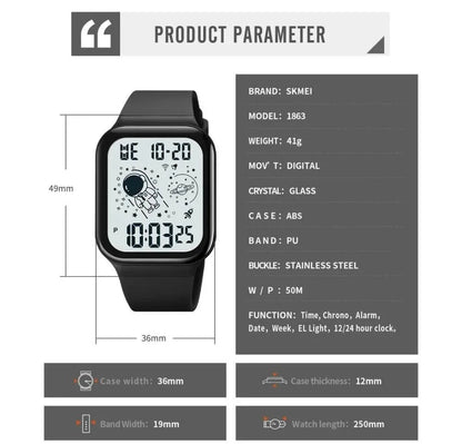 Sports LED Smart Watch – Water Resistant Fitness Watch with Calenda - JSJunoon.com