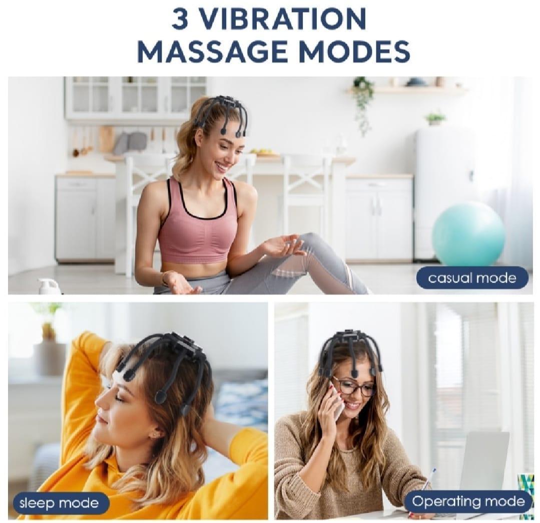 Mini Wireless Scalp Massager – Portable Stress Relief & Relaxation Tool, Handheld Head Massager