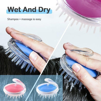 Scalp Massager Shampoo Brush – Pack of 2, Silicone Exfoliating Hair & Scalp Care Tool - JSJunoon.com