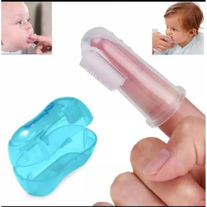 Infant Silicone Finger Toothbrush with Box – Baby & Kids Oral Care Teether - JSJunoon.com