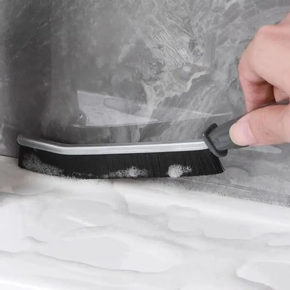 Multi-Purpose Cleaning Brush – Compact & Easy-to-Use Grey Household Scrubber | Durable Metal Handle | 1 Pc - JSJunoon.com
