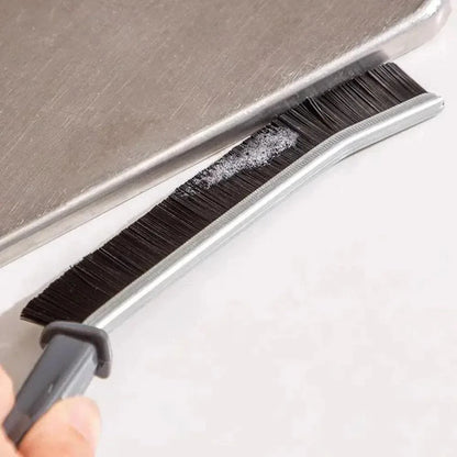 Multi-Purpose Cleaning Brush – Compact & Easy-to-Use Grey Household Scrubber | Durable Metal Handle | 1 Pc - JSJunoon.com