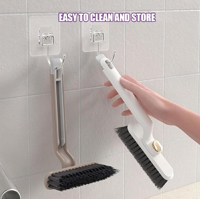 Multi-Purpose Cleaning Brush for Bathroom, Kitchen & Tile Gaps – Rotatable Grout Cleaner Tool