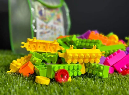 Baby Building Blocks Toy Set – 226 Pcs Soft & Safe Educational Stacking Blocks, Multicolor - JSJunoon.com