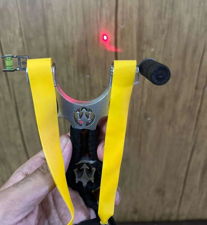 Kid’s Stainless Steel Slingshot Toy – Yellow Precision Target Shooter - JSJunoon.com