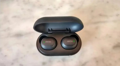 QCY T4 Bluetooth 5.0 TWS Earbuds – Game Mode, DSP Noise Cancelling, Wireless Charging (Black) - JSJunoon.com