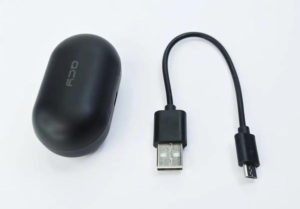 QCY T4 Bluetooth 5.0 TWS Earbuds – Game Mode, DSP Noise Cancelling, Wireless Charging (Black)