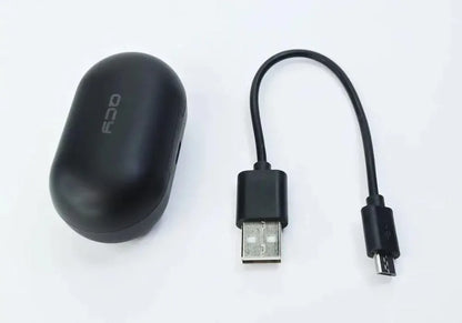 QCY T4 Bluetooth 5.0 TWS Earbuds – Game Mode, DSP Noise Cancelling, Wireless Charging (Black) - JSJunoon.com