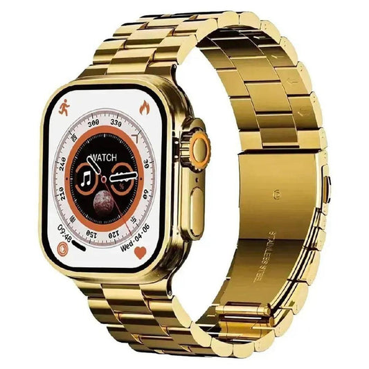 JS Junoon Smart Watch with Heart Rate Monitor – Fitness Tracker for Android & iPhone, Gold & Orange